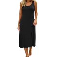 thumbnail image 1 of ZNQHFRE Nightgown for Womens Sleeveless Crew Neck Loose Nightdress Sleepwear Comfy Night Gowns, 1 of 4