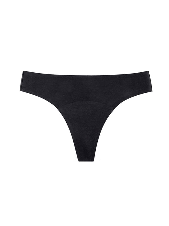 Seamless Menstrual Thong Panties for Women, Plus‑Size 10‑Layer Leak‑Resistant Period Underwear for Workout XL