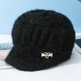 thumbnail image 1 of ZNQHFRE Winter Warm Knitted Hat For Ladies, Stretchy Ear‑Cover Fashion Knit Cap With Visor For Cold‑Weather, 1 of 4