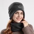 thumbnail image 1 of ZNQHFRE Women Fleece Pullover Beanie Hat, Wind‑Resistant Ear‑Protective Cap For Outdoor Cycling Daily Cold‑Weather Wear, 1 of 2