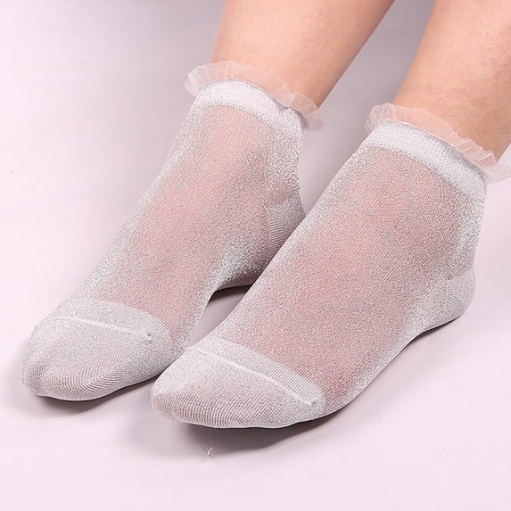 ZNQHFRE Women Low‑Cut Socks, Breathable Mesh Moisture‑Wicking Combed Yarn Socks