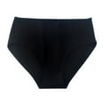 thumbnail image 1 of ZNQHFRE_Women Plus Size High Waist Pure Cotton Briefs, Breathable High Stretch Wide Crotch Panties_Black_L, 1 of 4