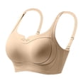 thumbnail image 1 of ZNQHFRE Women Powerful Lifting & Custom Shaping Bra, Full‑Coverage Invisible Wireless Support Bra For Daily Wear Beige 34, 1 of 4
