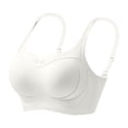 thumbnail image 1 of ZNQHFRE Women Powerful Lifting & Custom Shaping Bra, Full‑Coverage Invisible Wireless Support Bra For Daily Wear White 36, 1 of 4