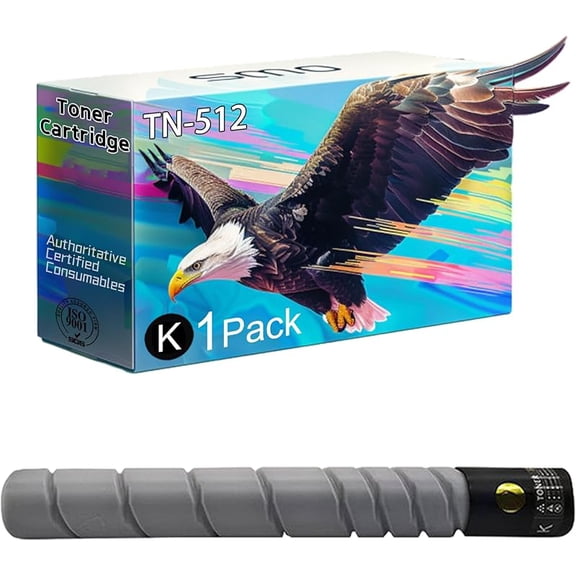 ZNRW TN-512C TN-512M TN-512Y TN-512K Compatible for Konica Minolta TN-512 Toner Cartridge, Reliable Performance Compatible for Konica Minolta bizhub C454 C454e C554 C554e Printer