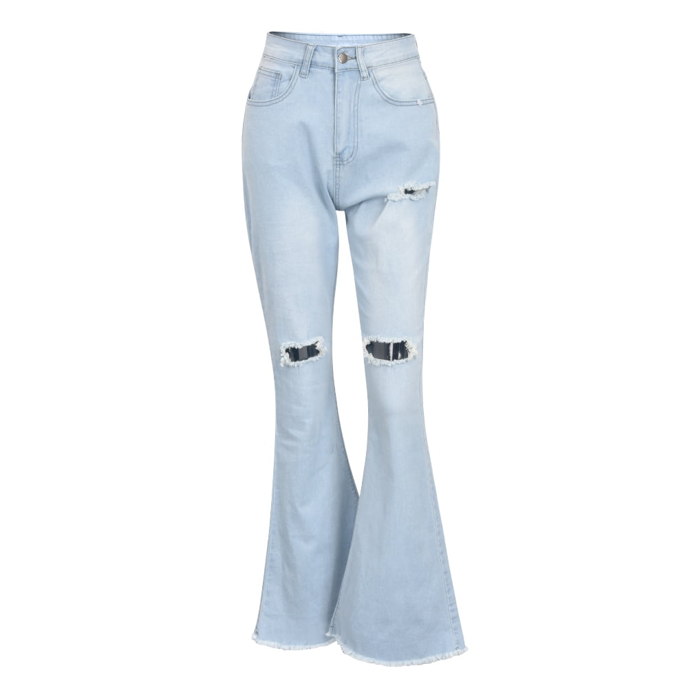 ZNU Women's Bootcut Jeans Stretchy Denim Pants Ladies Low Waist Flared  Trousers 