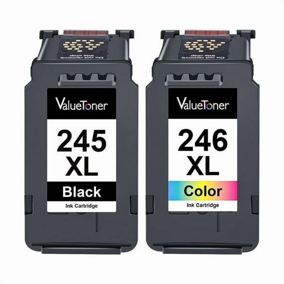 ZNWSC  Ink Cartridges Replacement for Canon 245XL 246XL 243 244 for Pixma TR4520 TR4527 MG2522 MG2520 MX490 MX492 TS202 (Black, Color, 2-Pack)