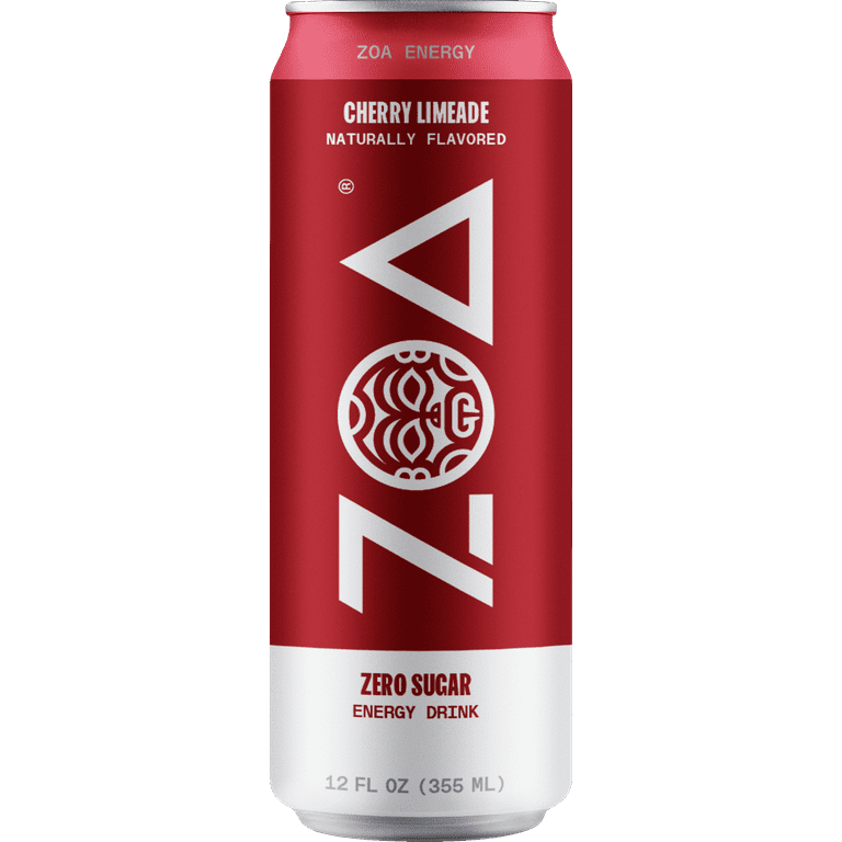 ZOA Zero Sugar Energy Drink, Strawberry Watermelon, 12fl oz
