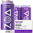 ZOA Zero Sugar Energy Drinks Frosted Grape Healthy Energy Formula