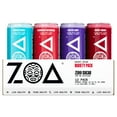 thumbnail image 1 of ZOA Zero Sugar Energy Drinks, Variety Pack - Sugar Free with Electrolytes, Healthy Vitamin C, Amino Acids, Essential B-Vitamins, and Caffeine from Green Tea - 12 Fl Oz (12-Pack), 1 of 6