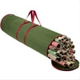 thumbnail image 1 of ZOBER Wrapping Paper Storage Containers - 40 Inch Gift Wrapping Organizer Storage - Fits 20 Standard Rolls of Wrapping Paper - Breathable Fabric, Waterproof Green & Red, 1 of 8