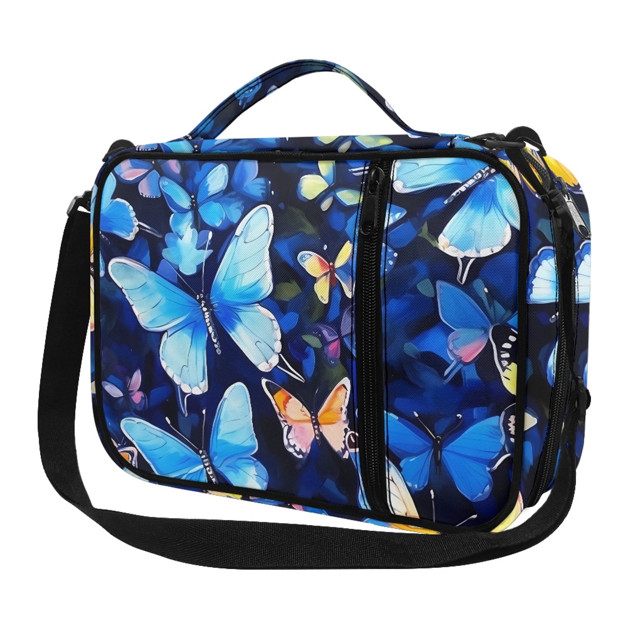 ZOCAVIA Butterfly Print Bible Case for Women Bible Cover with Zipper ...