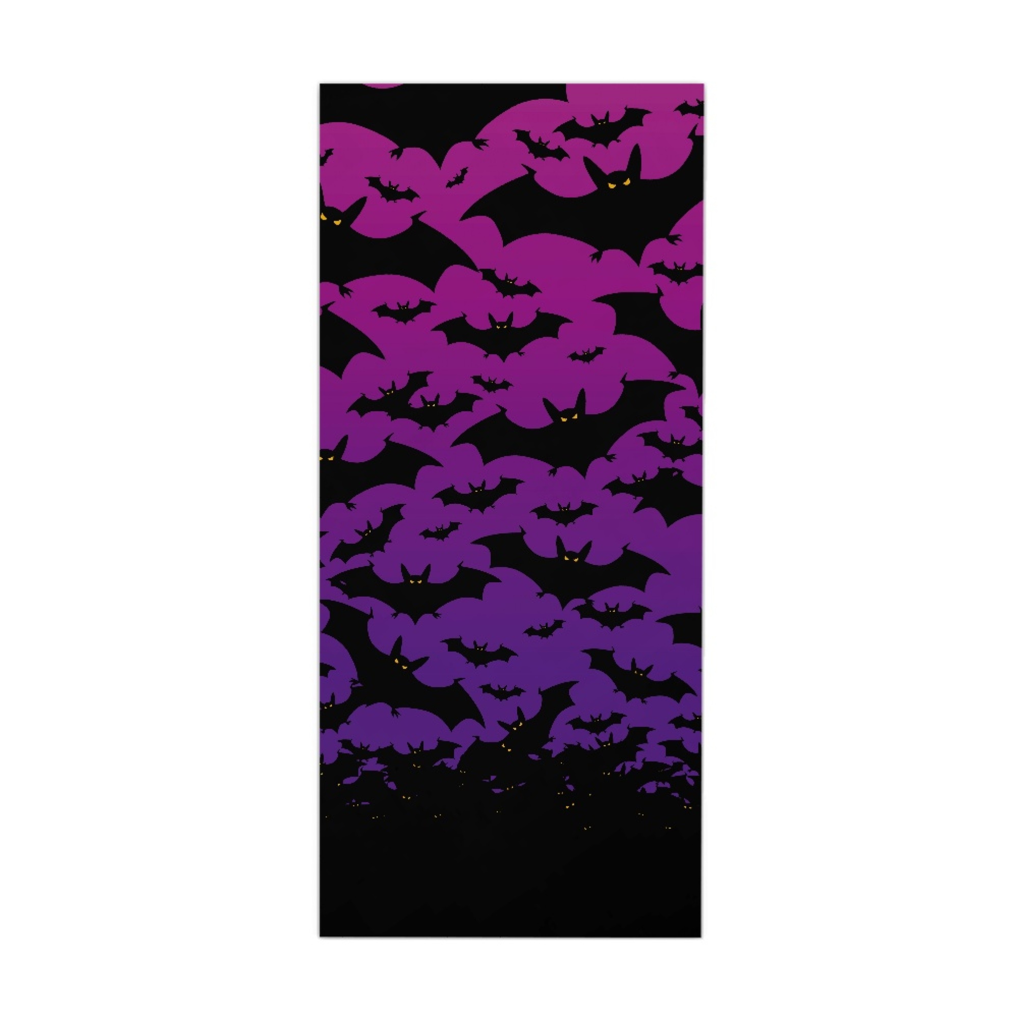 ZOCAVIA Halloween Door Cover Decor Bat Family Door Cover 35” x 97” for