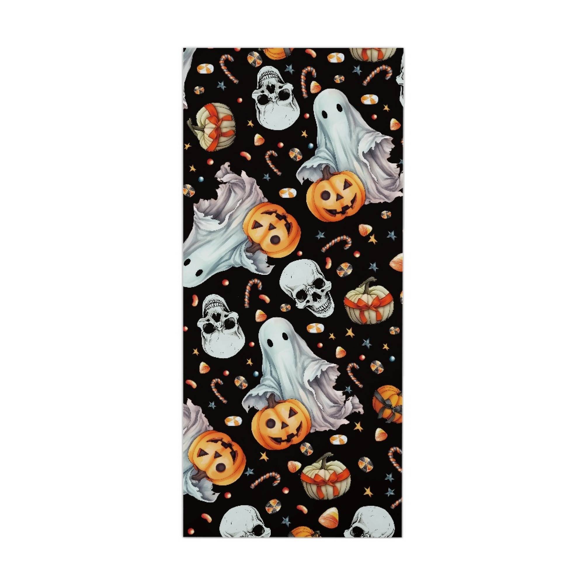 ZOCAVIA Halloween Door Cover Decor Ghost Pumpkin Skeleton Family Door