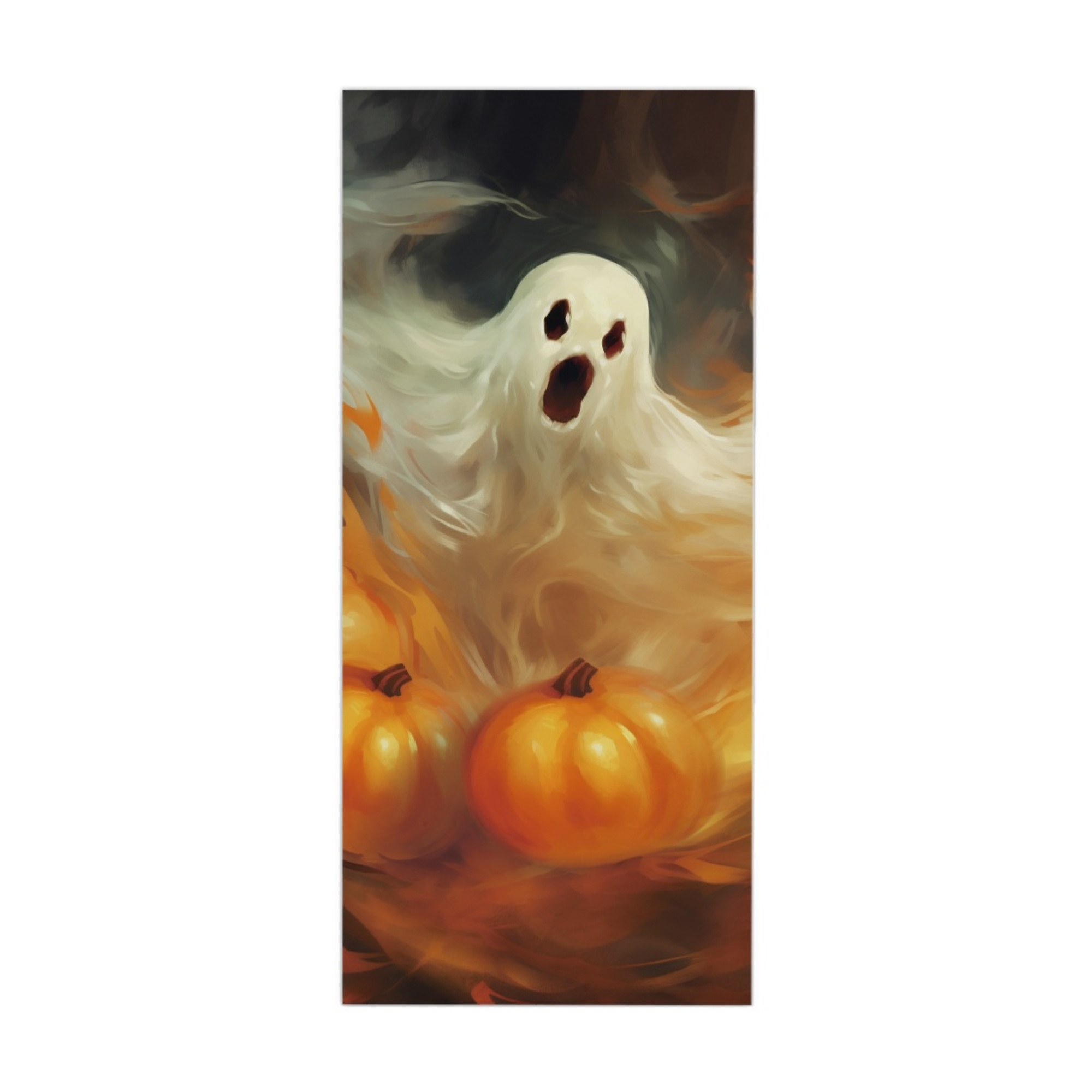 ZOCAVIA Halloween Door Cover Decor Pumpkin Ghost Family Door Cover 35