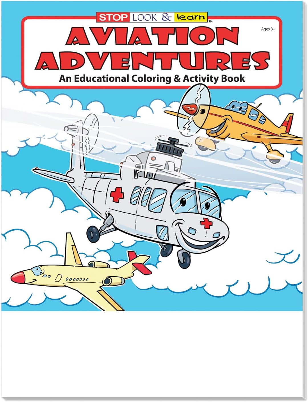 ZOCO Aviation Adventures And Flying Kids Educational Coloring Books