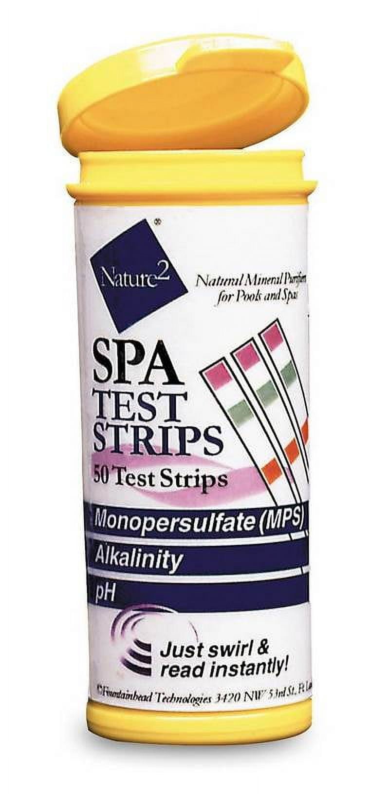 ZODIAC NATURE2 Pool Spa Monopersulfate 50 Count pH Level Chemical Test Strips