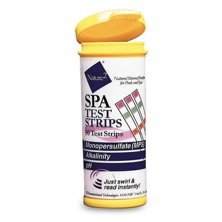 ZODIAC NATURE2 Pool Spa Monopersulfate 50 Count pH Level Chemical Test Strips