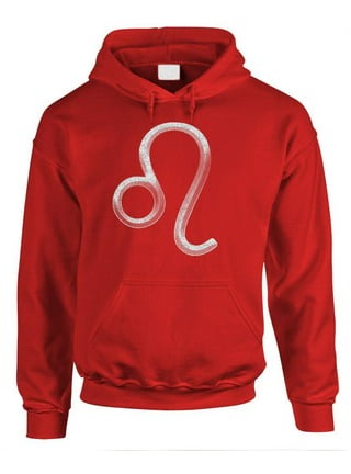 LEO: Box Logo Hoodie Red Large  Hooded sweatshirts, Red hoodie