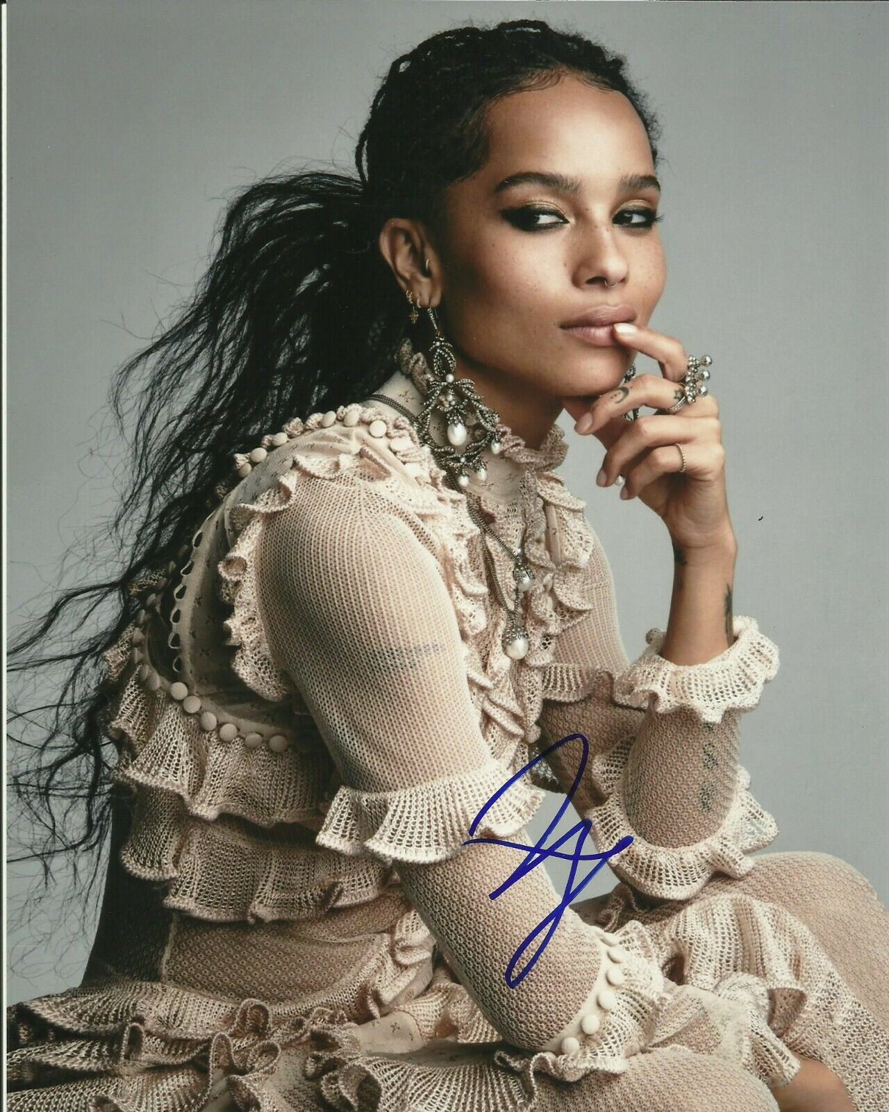 ZOE KRAVITZ SIGNED SEXY Photo UACC REG 242 FILM AUTOGRAPHS (4