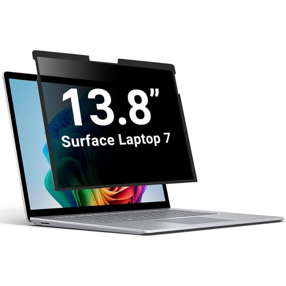 ZOEAGG Privacy Screen for Surface Laptop 13.8 inch Removable Surface Laptop 7 Privacy Screen Reusable Easy Installation Anti-Spy Anti-Glare Anti Blue Light for Microsoft Surface Monitor