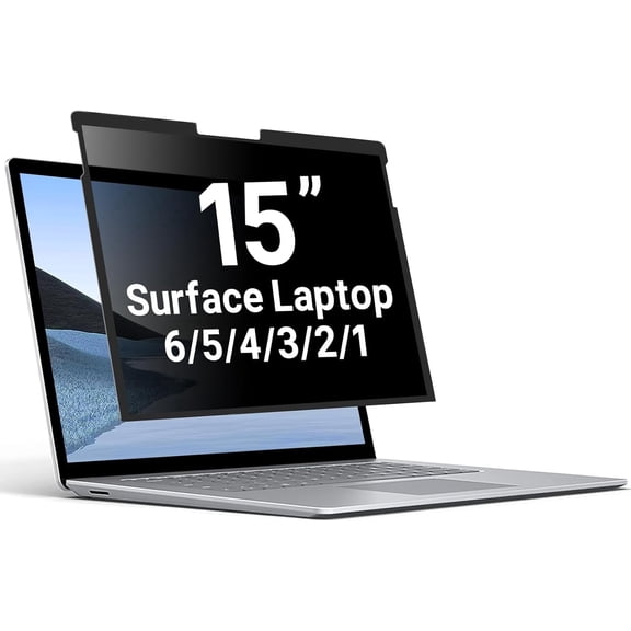 ZOEAGG Privacy Screen for Surface Laptop 15 Inch, for Removable Microsoft Surface Laptop 6/5/4/3/2/1, Reusable, Easy Installation, Anti-Spy Privacy Filter, Anti-Glare, Blue Ray Reduction