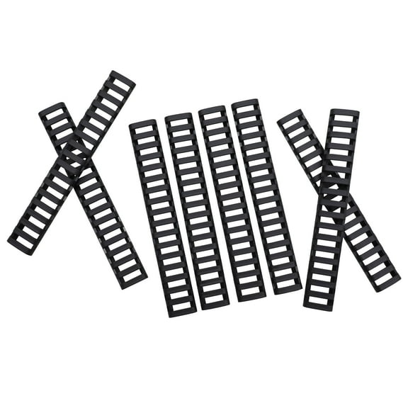 ZOEKIM 18 Slot Tactical Polymer Ladder Picatinny Rail Covers (8 Pack)