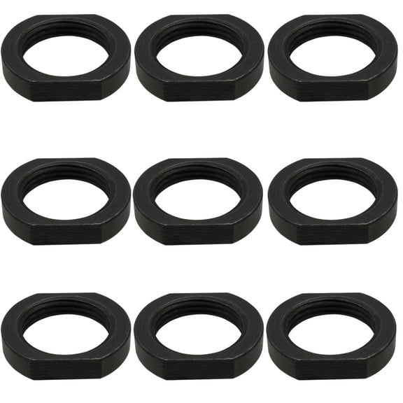 ZOEKIM Jam Nut 5/8x24 Thread Steel (9 Pack)