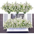 thumbnail image 1 of ZOELNIC 12 Bundles Artificial Fake Flowers Outdoors, Realistic UV Resistant Faux Plants with Silk Flowers for Outside Planters Window Box Front Porch Summer Decoration, 1 of 7