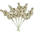 thumbnail image 1 of ZOELNIC 12 Pack Christmas Glitter Berries Stems, 8 Inch Artificial Christmas Picks for Christmas Tree Ornaments, DIY Xmas Wreath, Crafts, Holiday and Home Decor, Champagne, 1 of 7