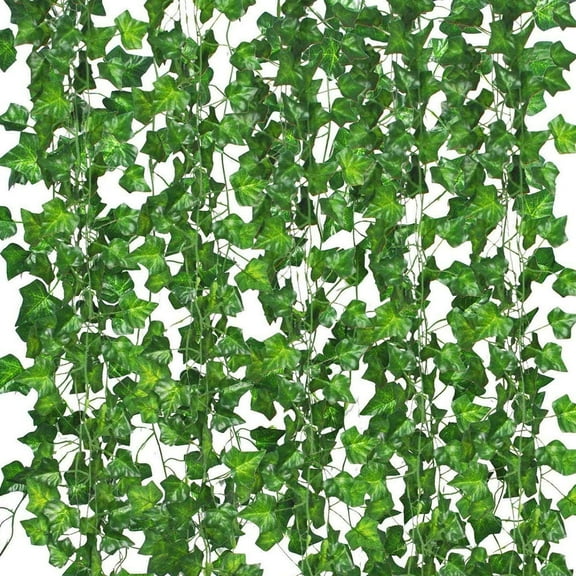 ZOELNIC 36 Pack Fake Vines for Room Decor 252FT Artificial Ivy Garland Green Leaves Hanging Plants Faux Greenery Leaves Bedroom Aesthetic Decor for Home Garden Wall Wedding