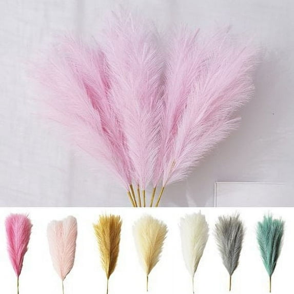 ZOELNIC 3Pcs/Bag Faux Pampas Grass Large, Fake Artificial Pampas Grass Decor Tall Fluffy Stems, Floor Vase Filler for Living Room, Minimalist Decor or Boho Decor