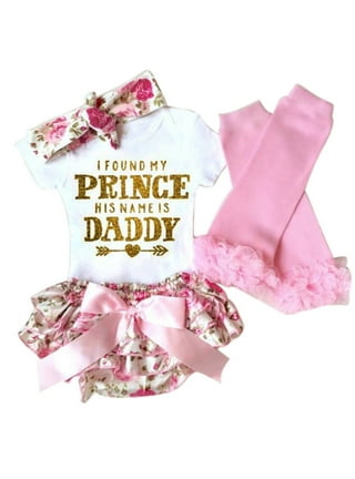 Daddy's Princess Newborn Baby Girl Clothes Set 3 Months