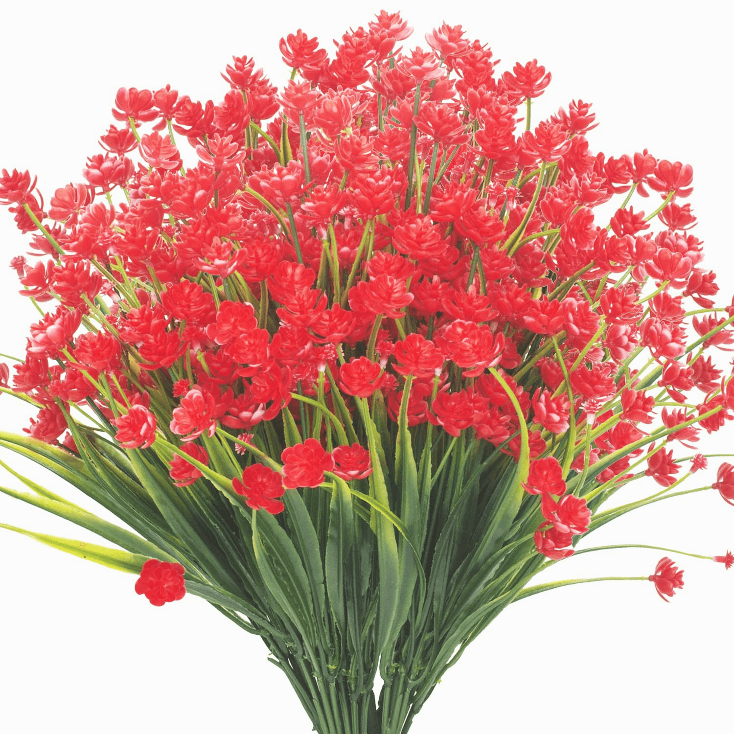 ZOELNIC 6 Bundles Artificial Flowers Outdoor Fake Flowers UV Resistant ...