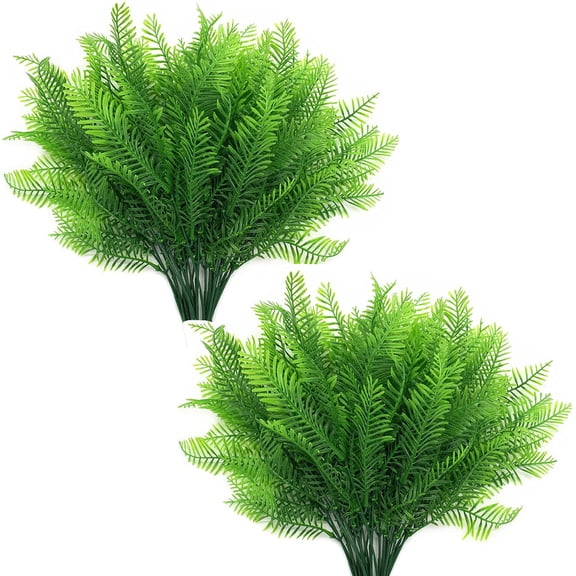 ZOELNIC 6pcs Artificial Bamboo Grass, Plastic Shrubs Greenery Grass Simulation Fake Bushes Plants Outdoor Indoor Home Garden Veranda Parterre Table Arrangements Decoration