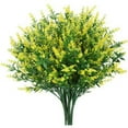 thumbnail image 1 of ZOELNIC 8 Bundles Artificial Lavender Flowers Outdoor Fake Flowers for Decoration UV Resistant No Fade Faux Plastic Plants Garden Porch Window Box Decor (Yellow), 1 of 9