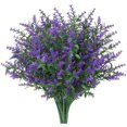 thumbnail image 1 of ZOELNIC 8 Bundles Artificial Lavender Flowers Outdoor Fake Flowers for Decoration UV Resistant No Fade Faux Plastic Plants Garden Porch Window Box Decor (Purple), 1 of 9