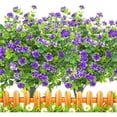 thumbnail image 1 of ZOELNIC 8Pcs Artificial Flowers Outdoor UV Resistant Fake Flowers ,Faux Plastic Flower Greenery Shrubs Plants for Indoor Outside Hanging Planter Home Garden Decoration, 1 of 8