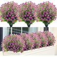 thumbnail image 1 of ZOELNIC Artificial Daisies Flowers for Garden, UV Resistant Fake Greenery Decor for Window Indoor Office 6 PACK,Orchid, 1 of 8