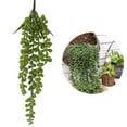 thumbnail image 1 of ZOELNIC Artificial Hanging Plant Set Fake Succulent String of Pearls Hanging Plant Home Decor, 2Pack, 1 of 10