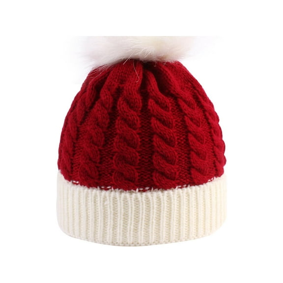 ZOELNIC Baby Girls Boys Autumn Winter Christmas Knitted Hat Warm Beanie Cap Festival Decoration 0-3Y
