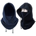 thumbnail image 1 of ZOELNIC Balaclava Ski Mask, Windproof Face Scarf Snood, Motocycle Winter Warm Hat, Thermal Polar Fleece Face Mask and Hood for Men Unisex Navy Blue, 1 of 11