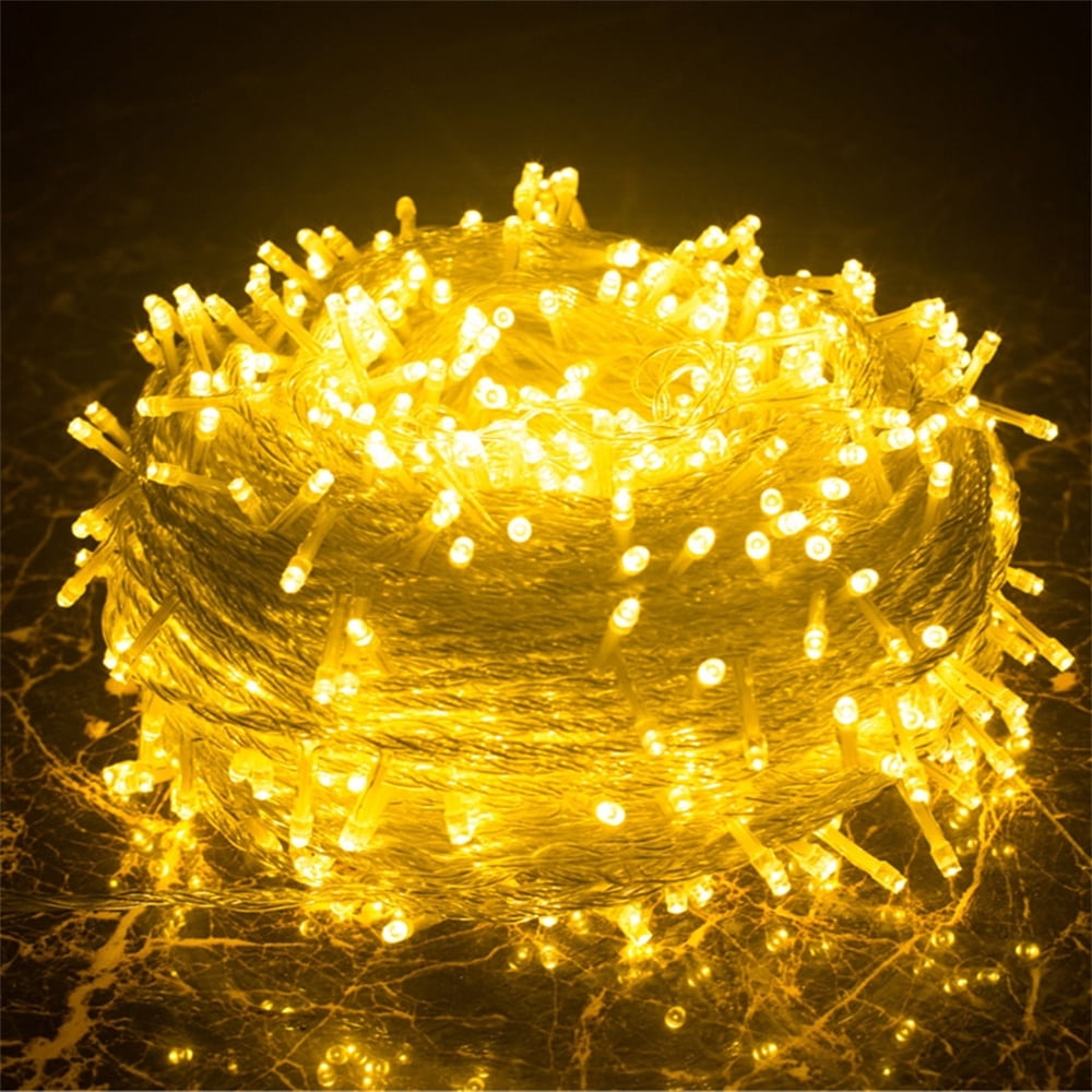 ZOELNIC Christmas String Lights Extendable 33FT 100 LED Indoor String ...