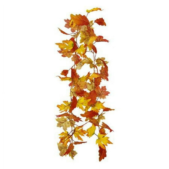 ZOELNIC Fall Artificial Leaves Garland Maple Leaves Vines Thanksgiving Decorations Wall Hanging Halloween Decorations