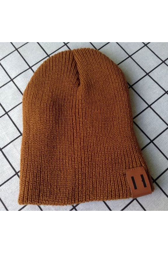 Family Matching Accessories Parental-Child Hats Knitted Autumn Winter Warm Fashion Solid Hats Unisex Baby Adult Beanies