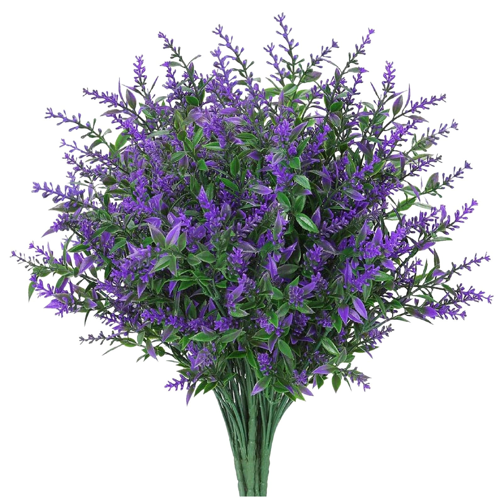 ZOELNIC Artificial flowers 8 Bundles Artificial Lavender Flower Outdoor ...