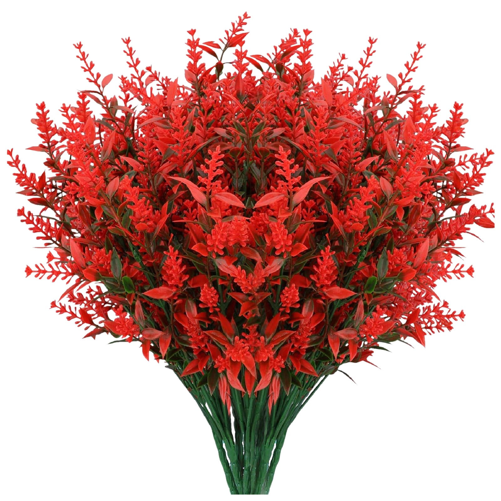 ZOELNIC Artificial flowers 8 Bundles Artificial Lavender Flower Outdoor ...
