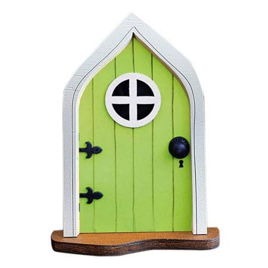 ZOELNIC Mini Elf Door, Miniature Fairy Gnome Home, Elf Home Door