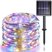ZOELNIC Solar String Lights Powered Copper Wire LED Solar Fairy Lights Flexible Waterproof Indoor Outdoor Lighting for Garden, Patio, Windows, Trees, Party