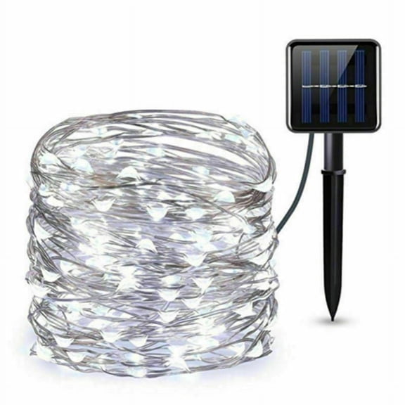 ZOELNIC Solar White Fairy Lights,Waterproof 30M 300LEDs Solar String Lights with 8 Modes, Super Bright Copper Wire Solar Lights Outdoor for Tree, Patio, Garden, Party Decoration
